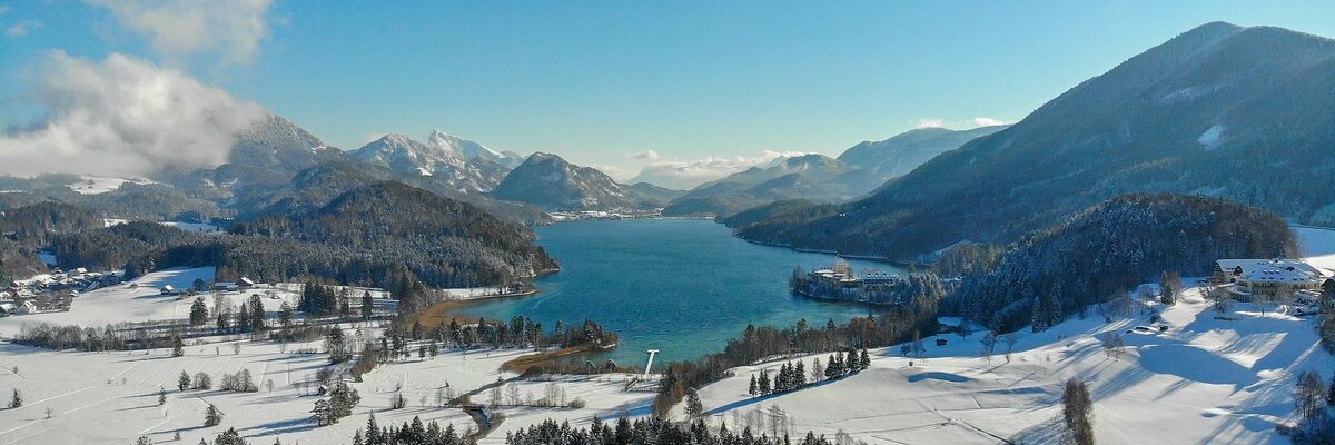 Lake Fuschl in winter, Fuschlsee region in Salzburger Land | © Fuschlsee Tourismus GmbH