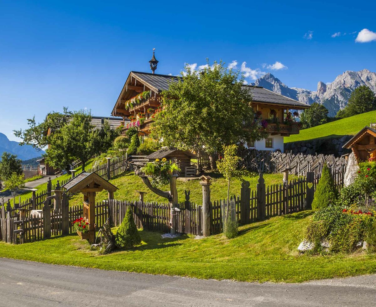 Ederbauer Außenansicht Hof, Maria Alm, Hochkönig, Salzburger Land | © Urlaub am Bauernhof / Bernd Suppan