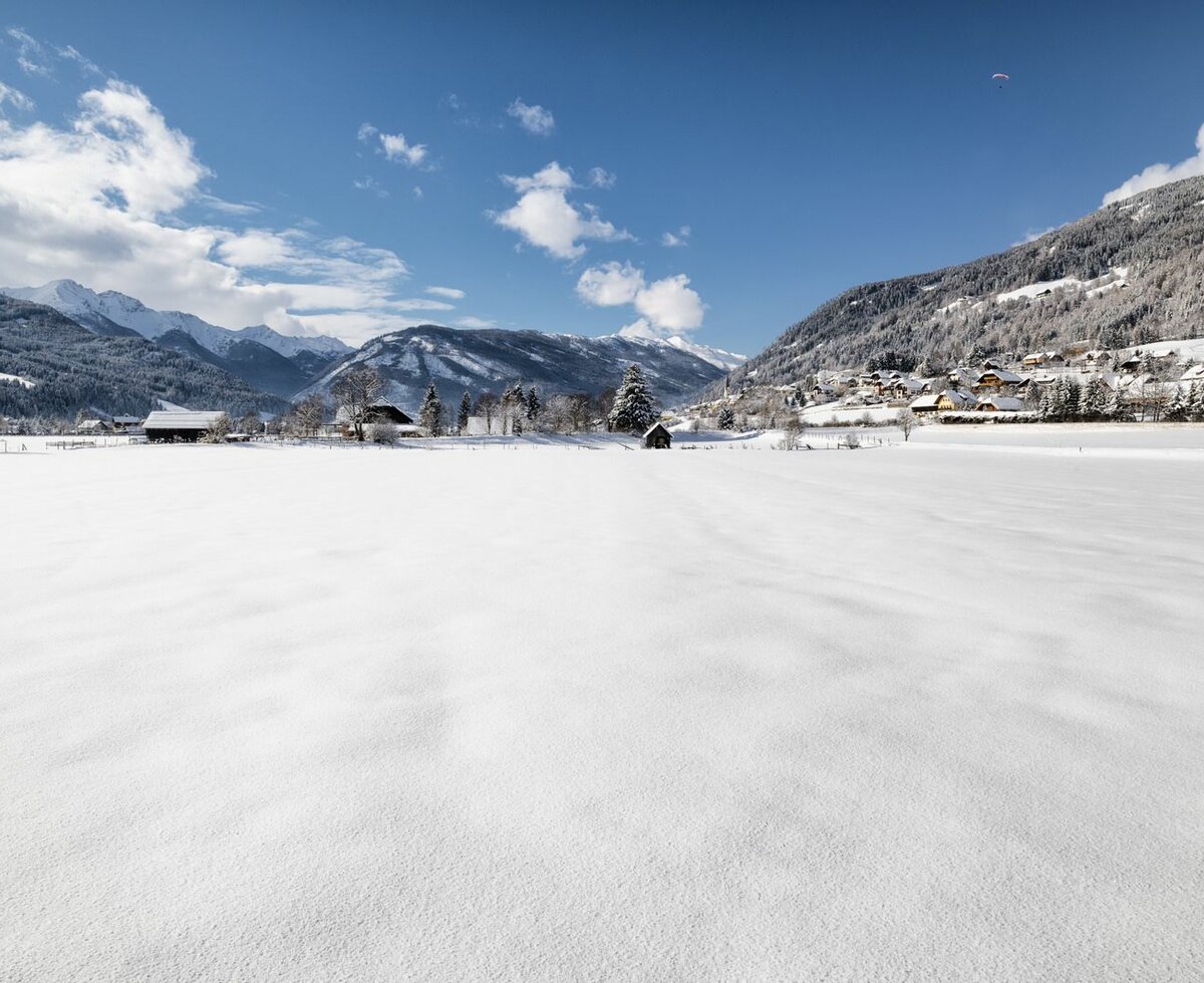 Winter, Schnee, Lungau, blauer Himmel, Wolken, Sonne | © Ferienregion Lungau