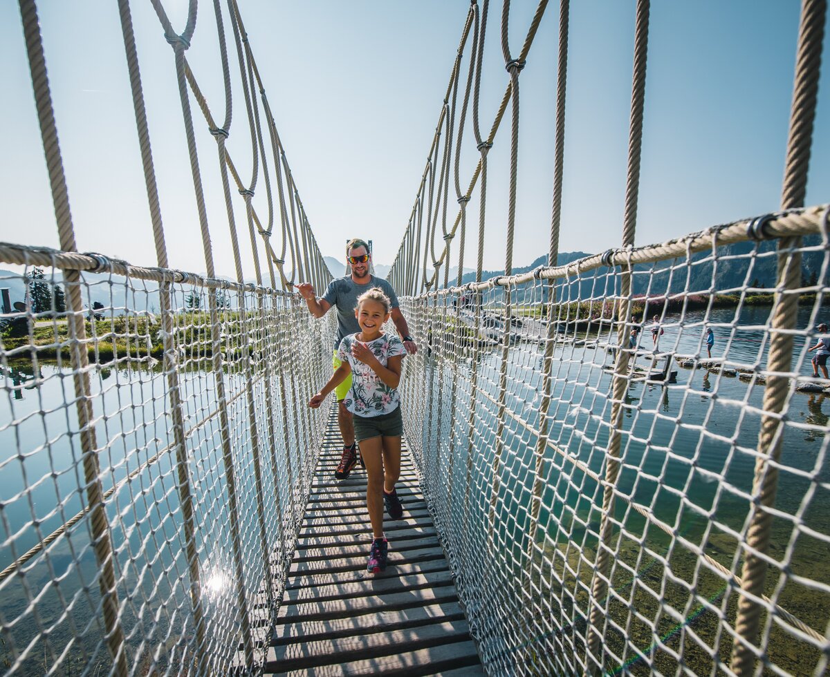 Hängebrücke am Grafenberg in Wagrain, Salzburger Land | © Snow Space Salzburg / Christoph Huber