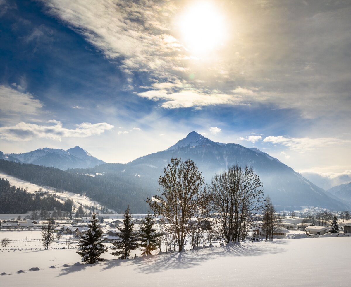 Winterlandschaft am Prechtlhof in Flachau, Salzburger Sportwelt, viel Schnee | © Urlaub am Bauernhof Salzburger Land / Bernd Suppan