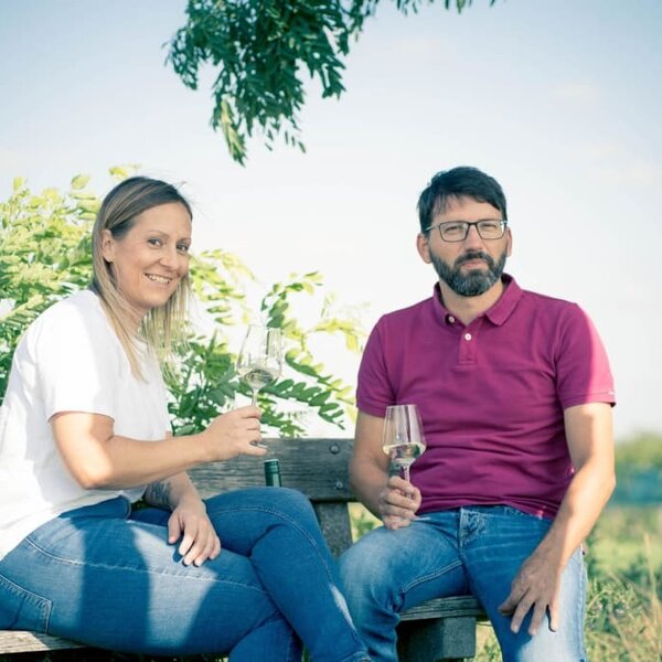 Lisi and Michael in the vinyard