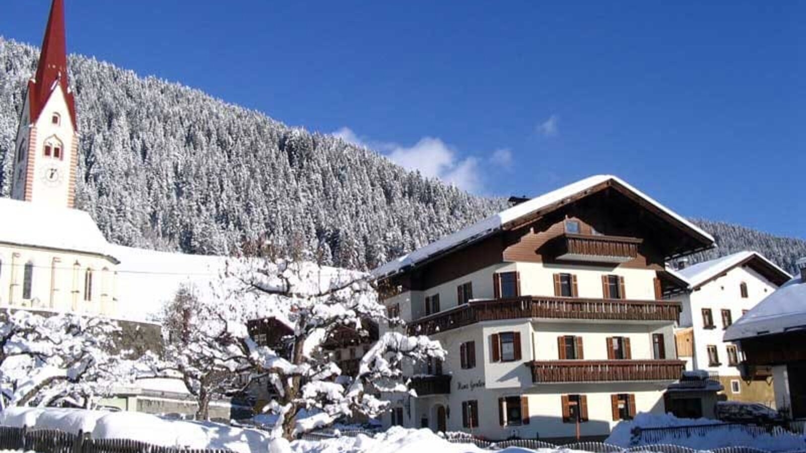 Farmer's house in winter