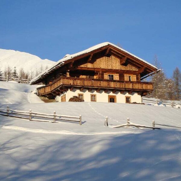 hut in winter