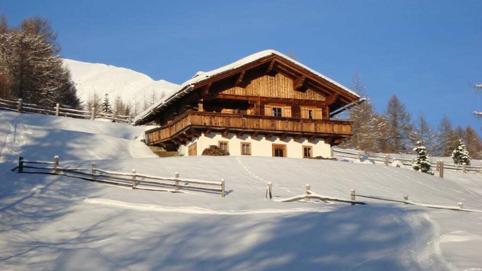 hut in winter