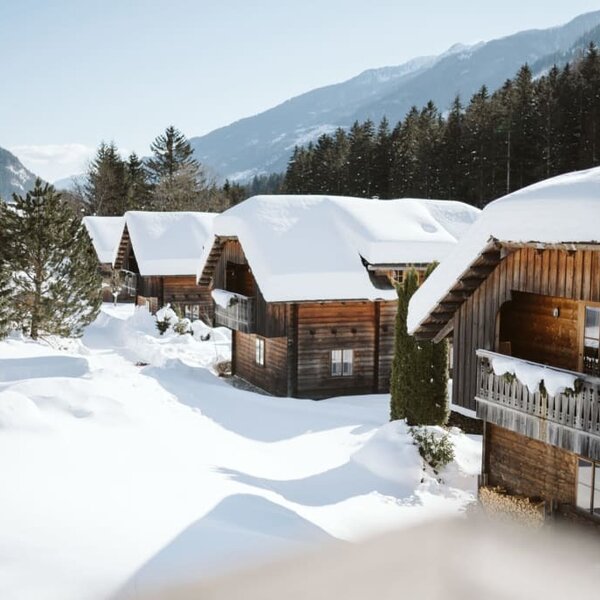 winter chalet village