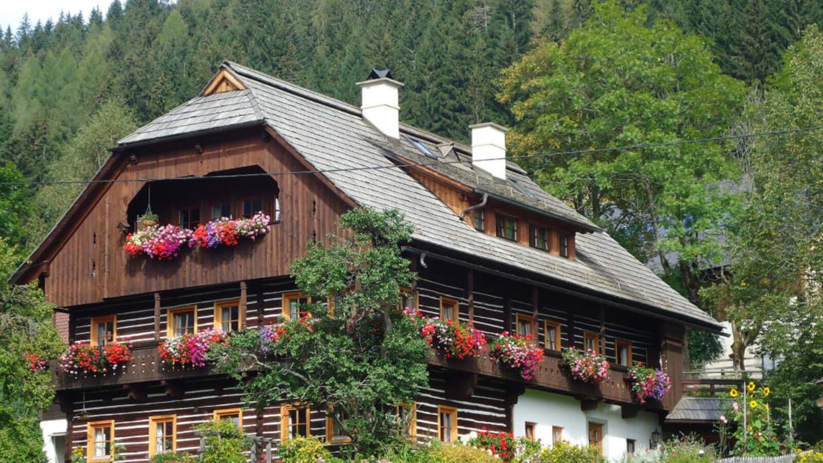 Farmhouse with garden