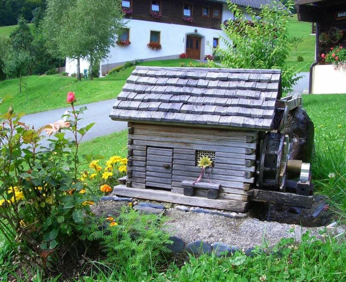 Children love the little watermill