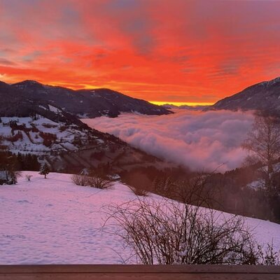 Sunset above the clouds@Strobl-Alm