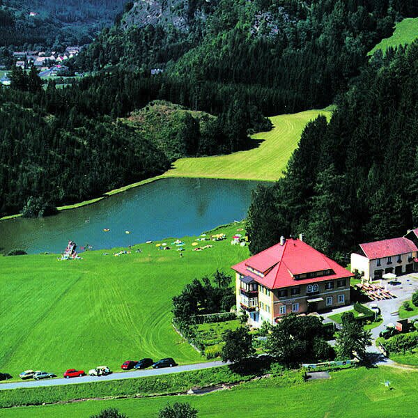 Aerial view of farm