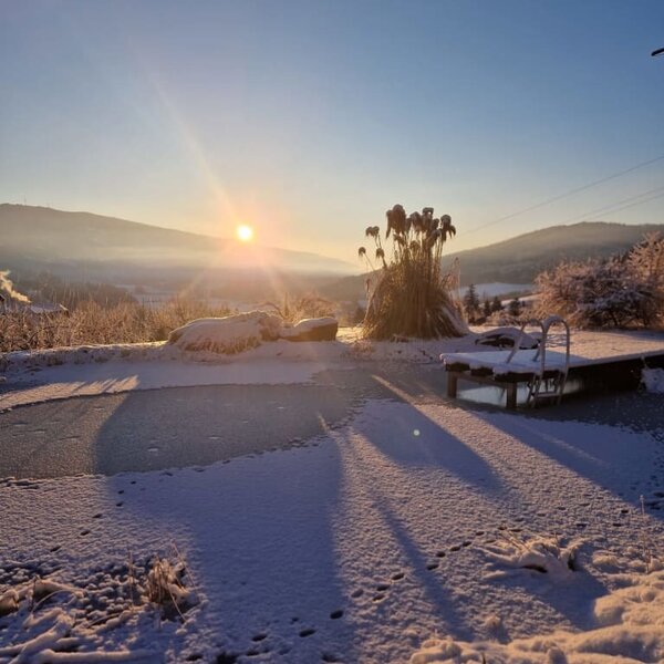 pool in winter