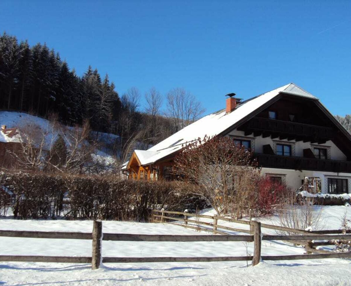 Guest house in winter