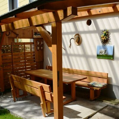 Outdoor garden bench