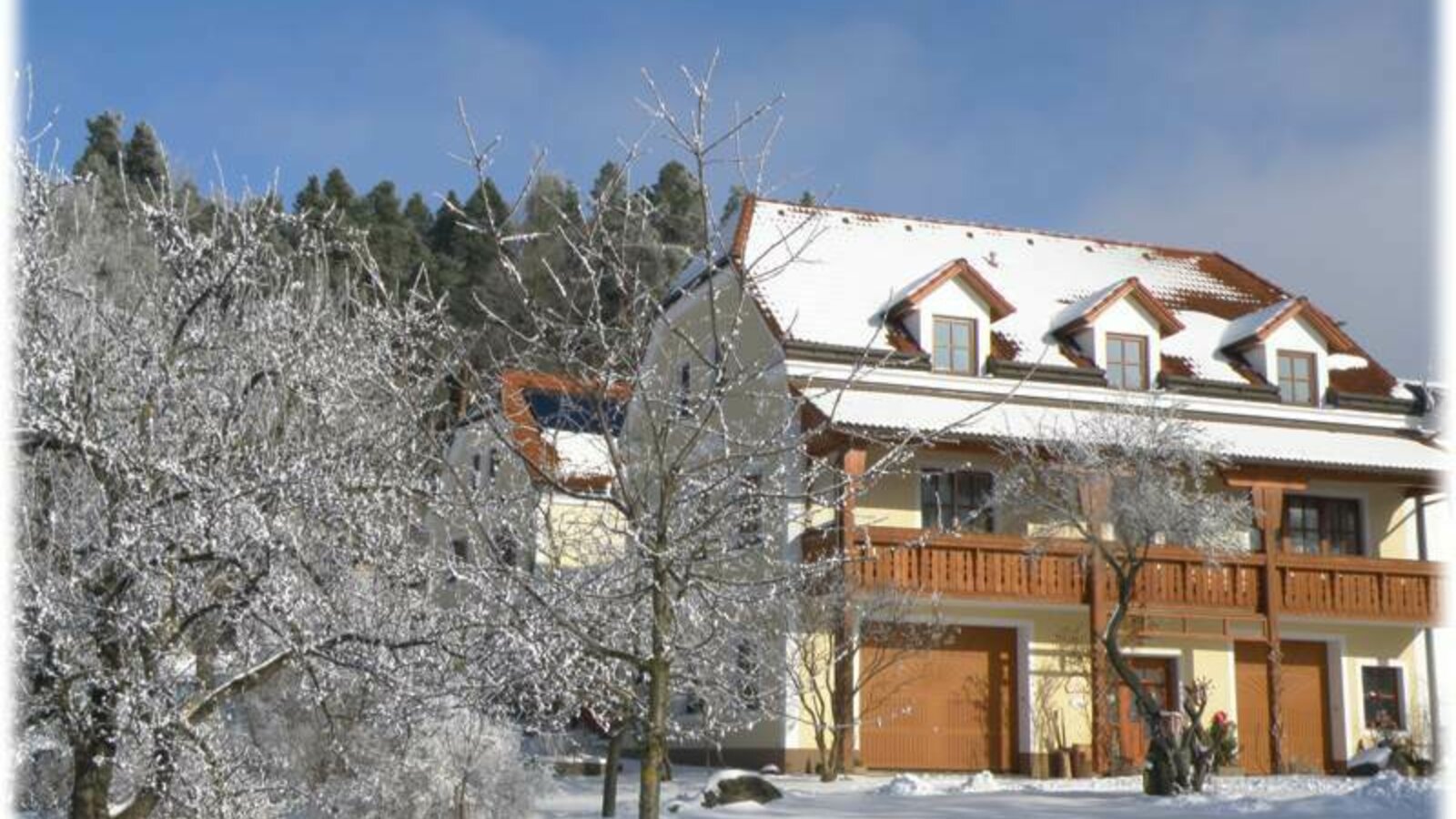 View of house in winter