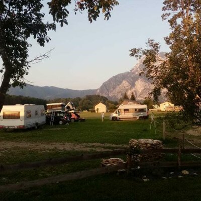 Campsite on the farm