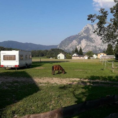 Campsite surrounded by nature