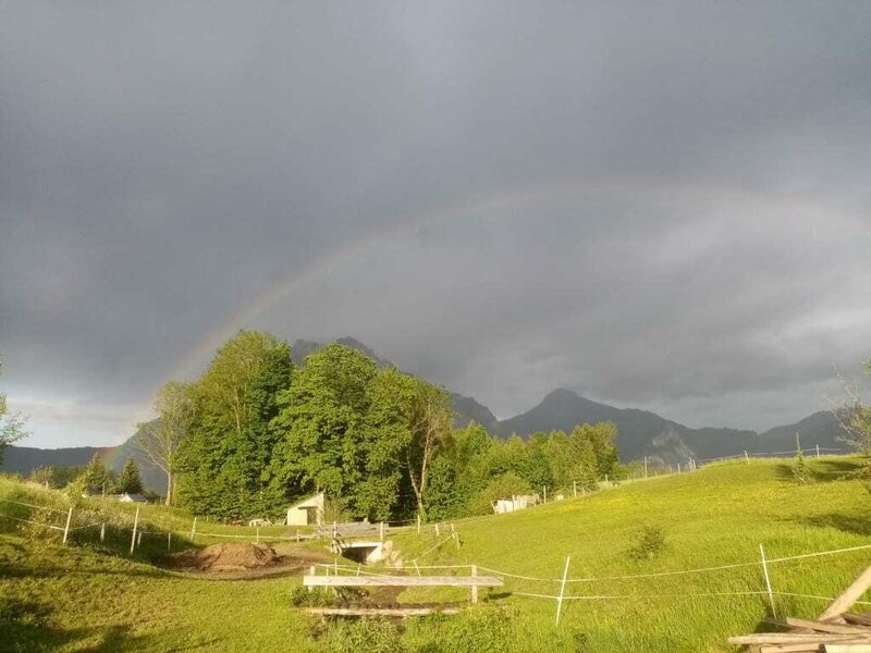 Rainbow on our farm "Maurerhäusl"