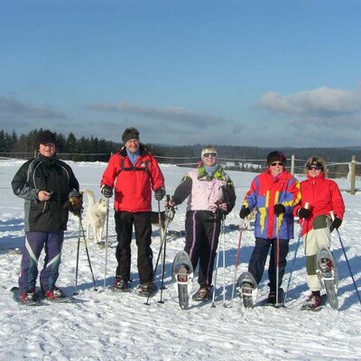 Snowshoeing is fun