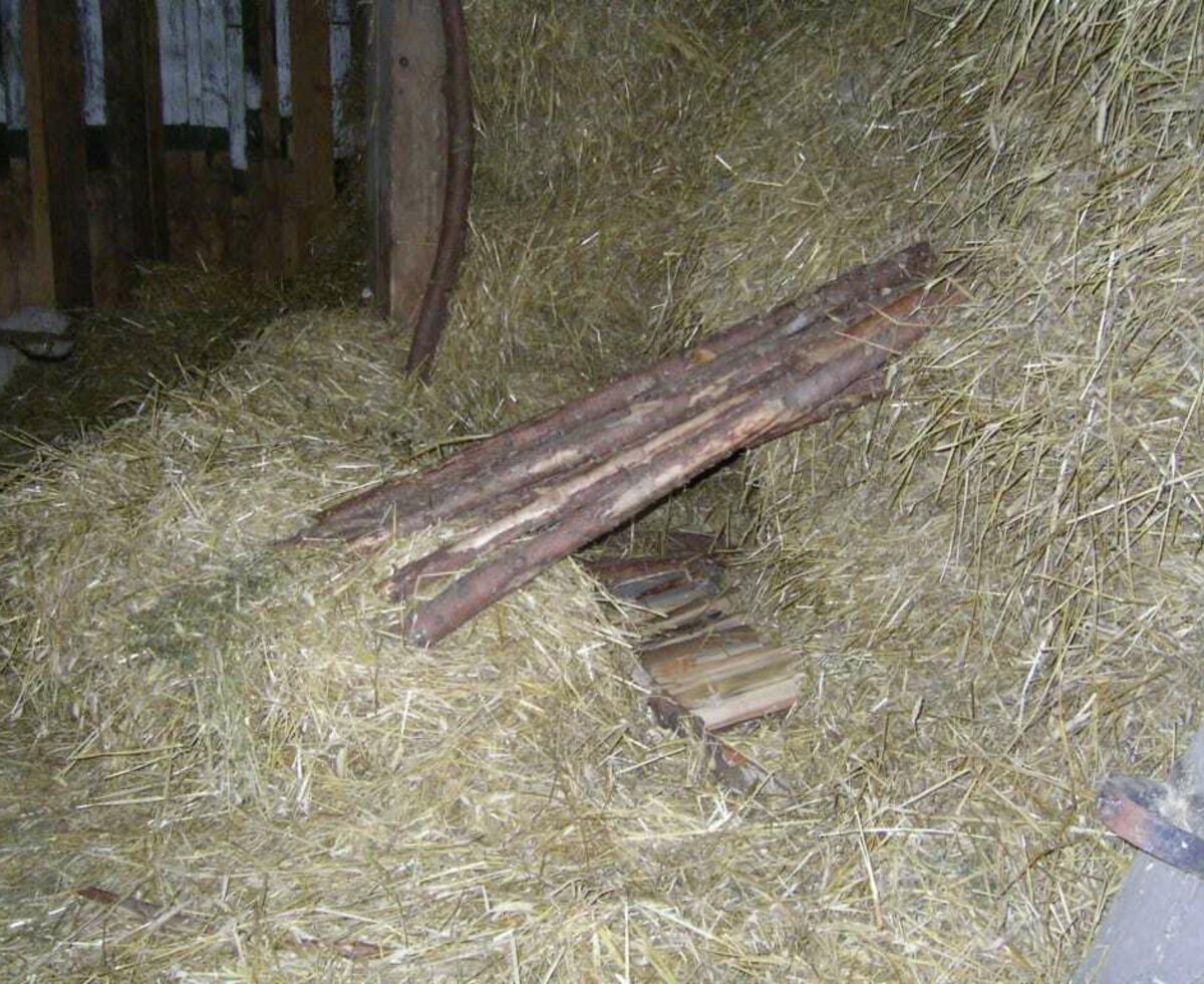 Build a den in the straw!