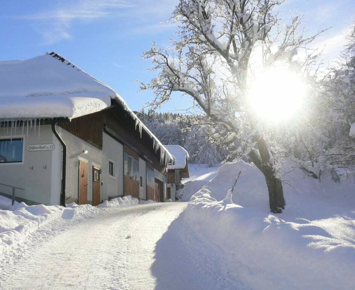 Pührethof in the winter