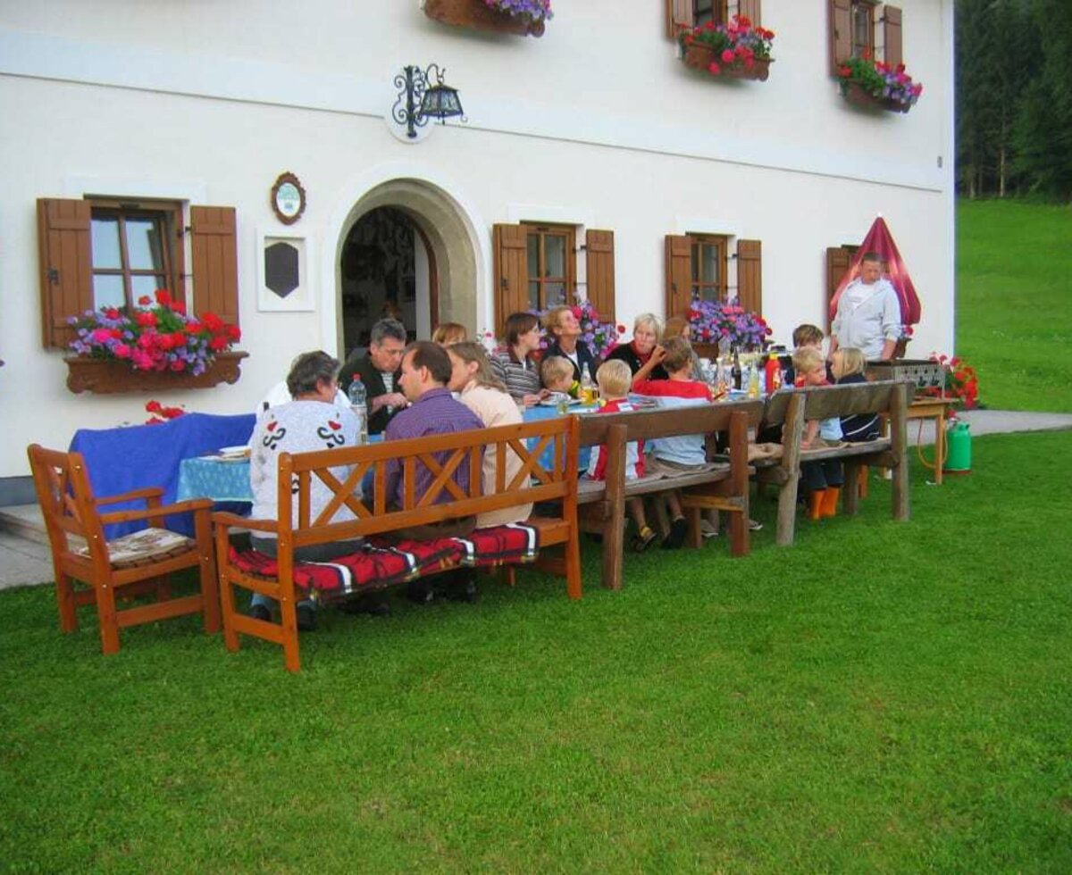 Guests barbecuing