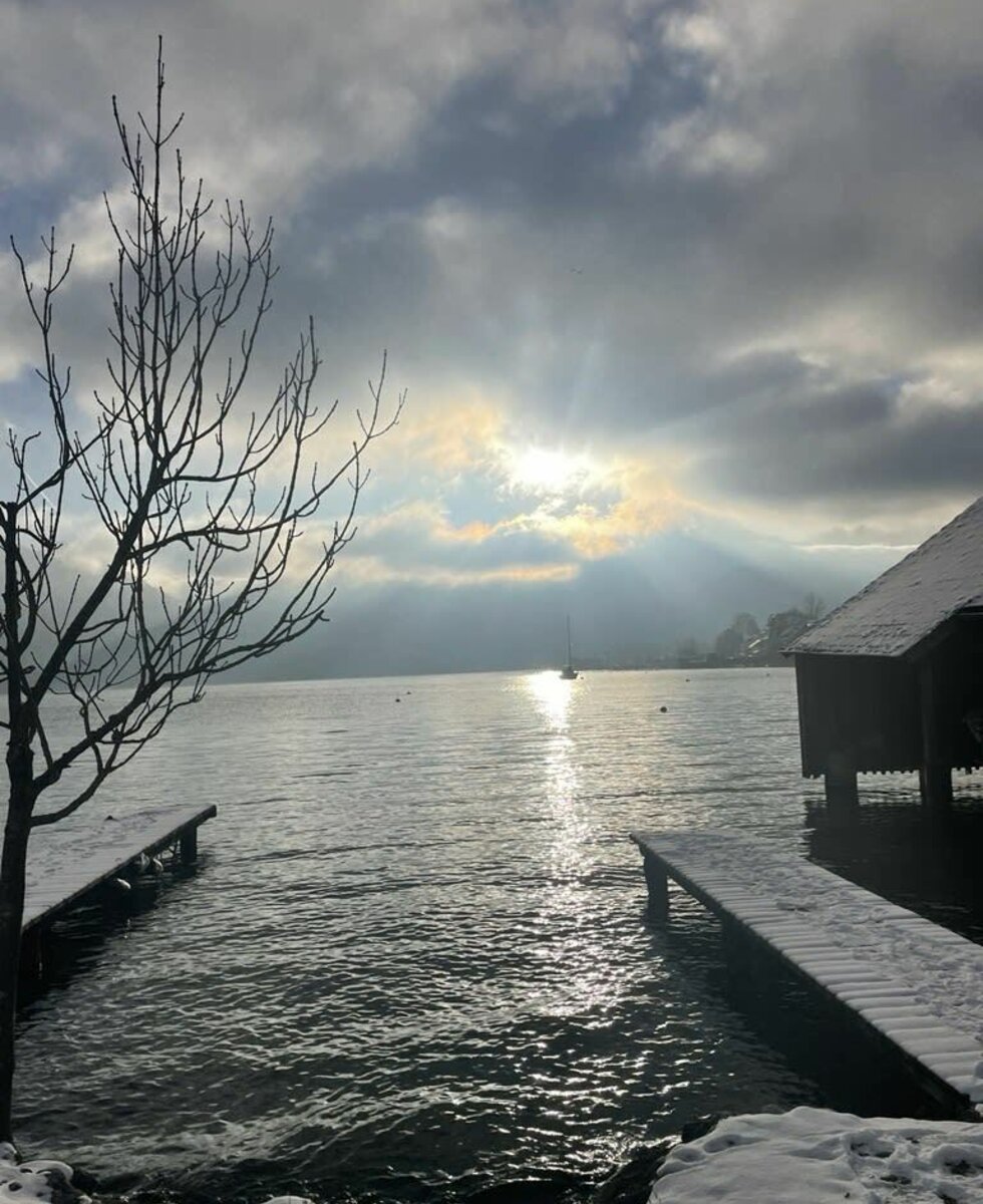 Lake view in winter