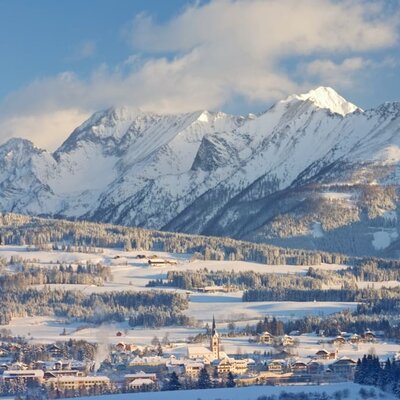 winter view Mariapfarr