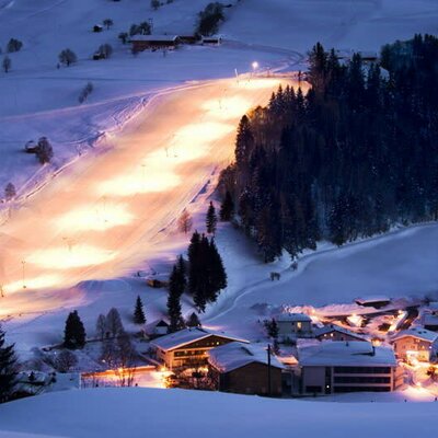 Night skiing