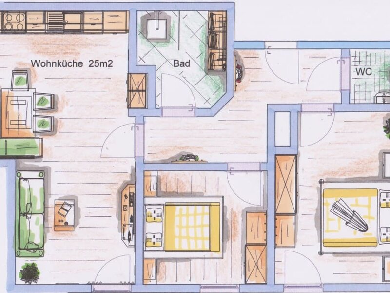 Holiday flat Edelweiß - Layout