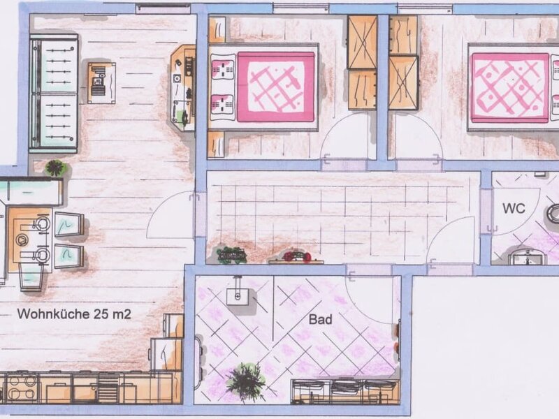 Holiday flat Almrausch - layout