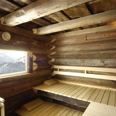 outside panoramic sauna