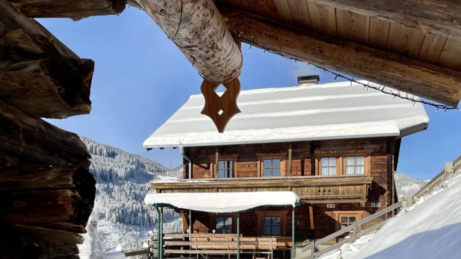 house covered in snow