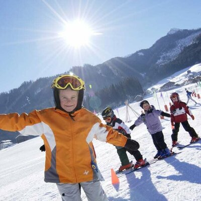 Ski school children