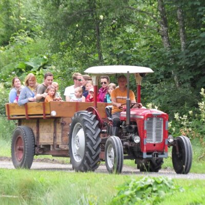 A ride with the oldtimer tractor