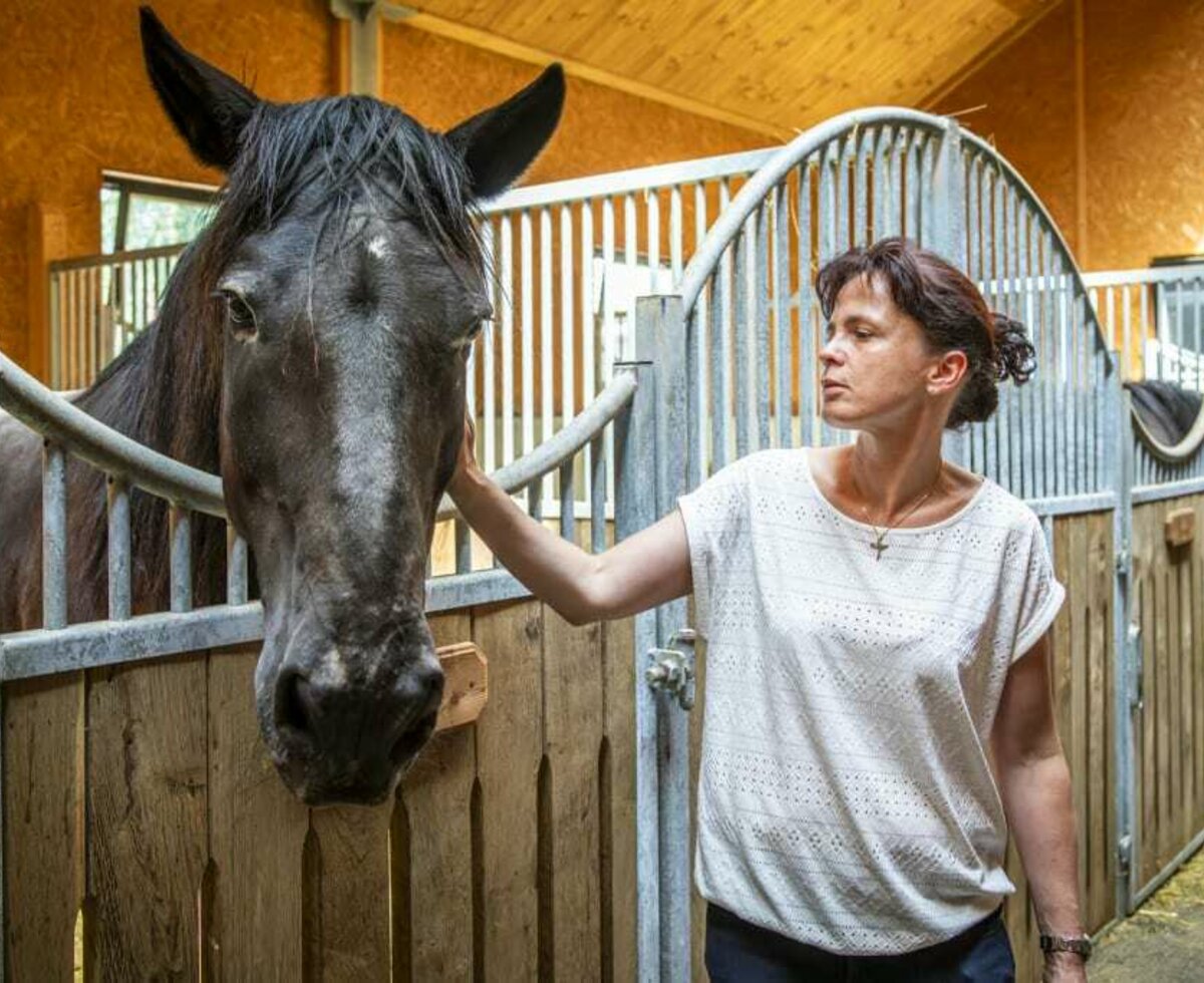 Christina with the horse