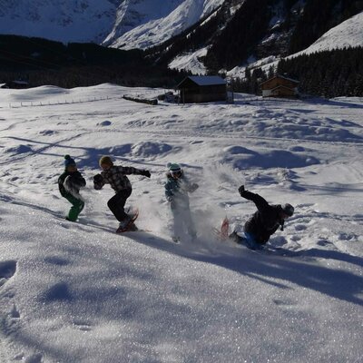 Snowshoe hike in the Nationalpark Hohe Tauern