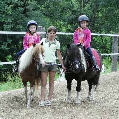 Pony riding is fun