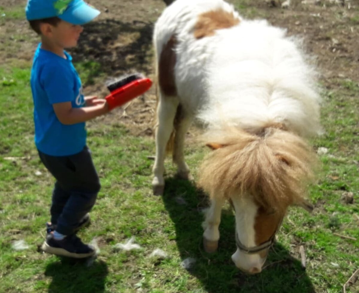 Robert with the pony Molly