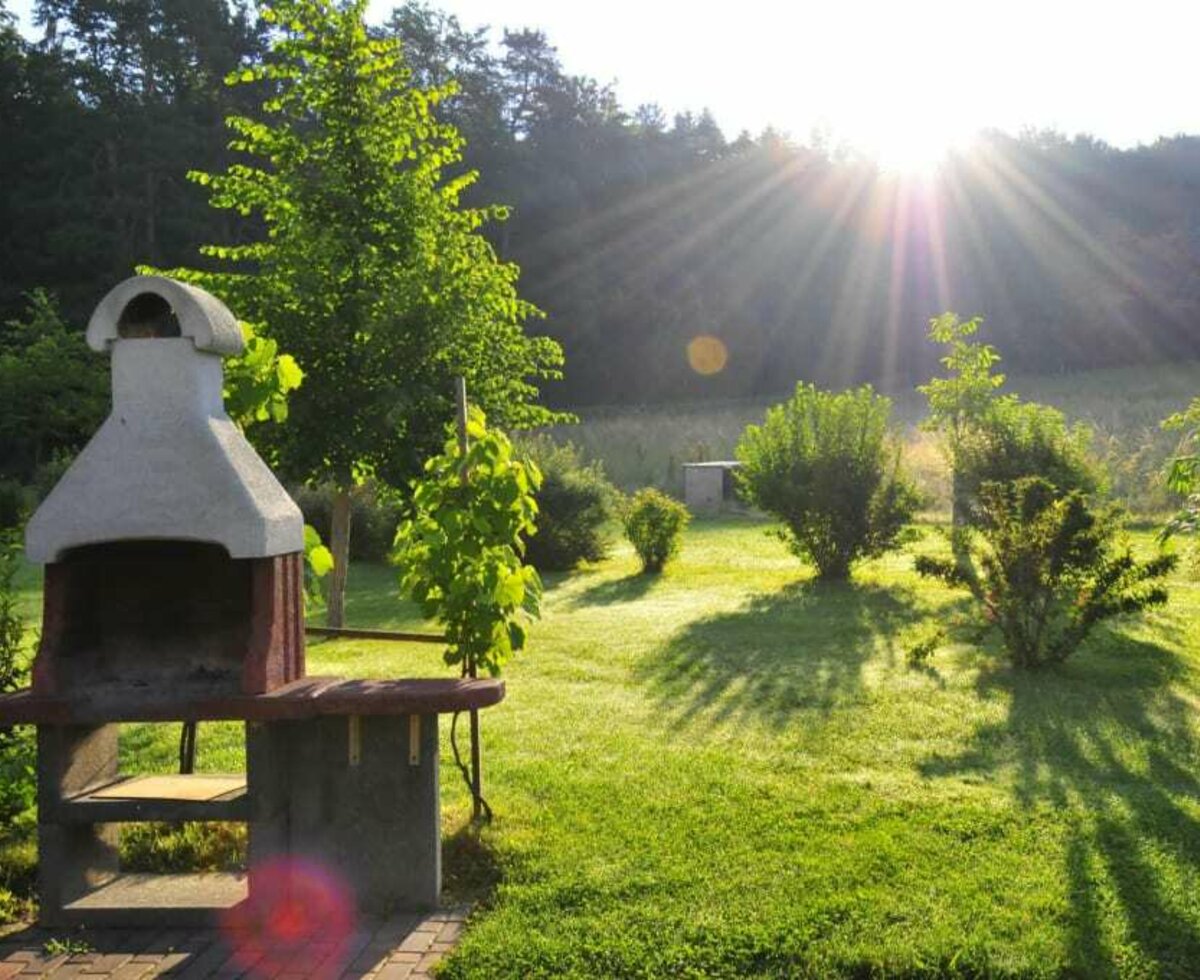 Sunrise outside the holiday home