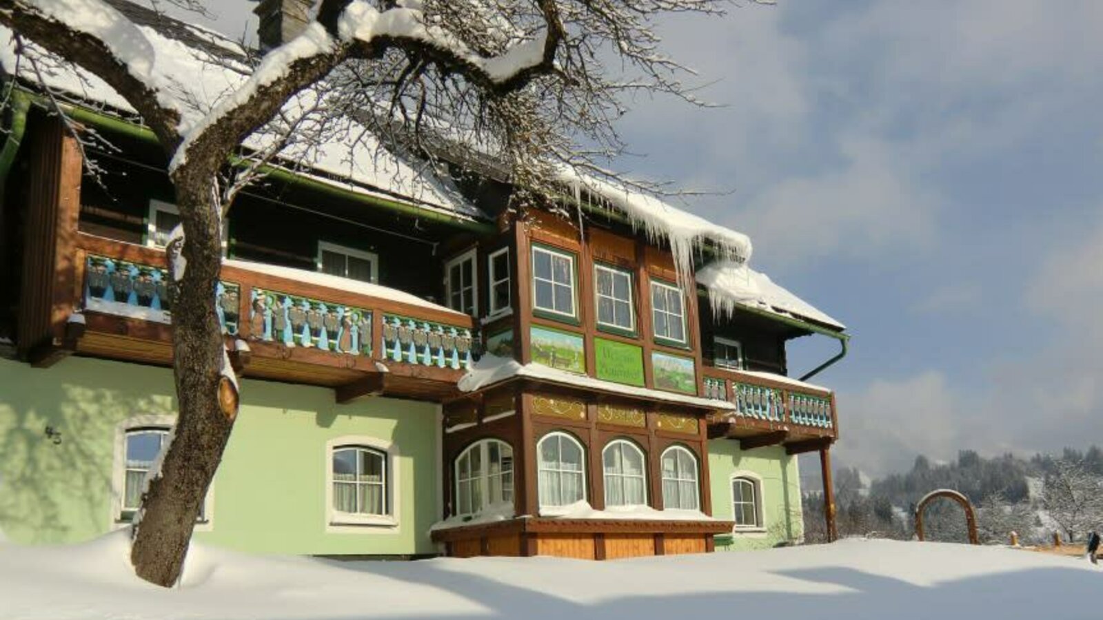 View of the winter house