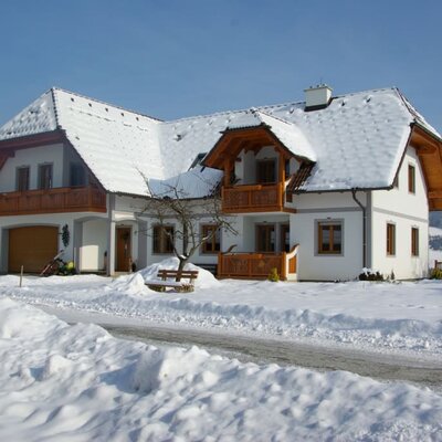 The guesthouse in winter