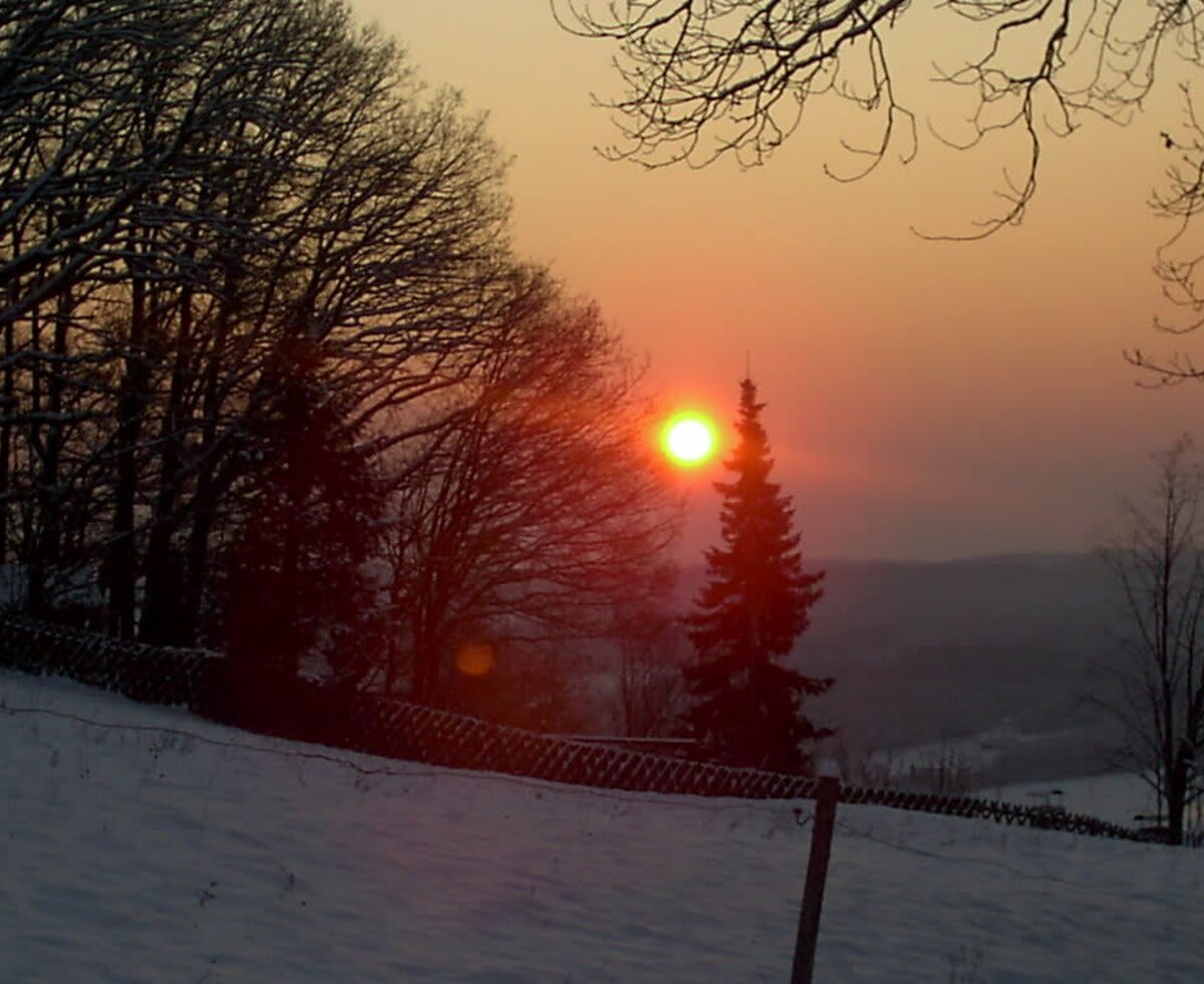 Sunrise in winter