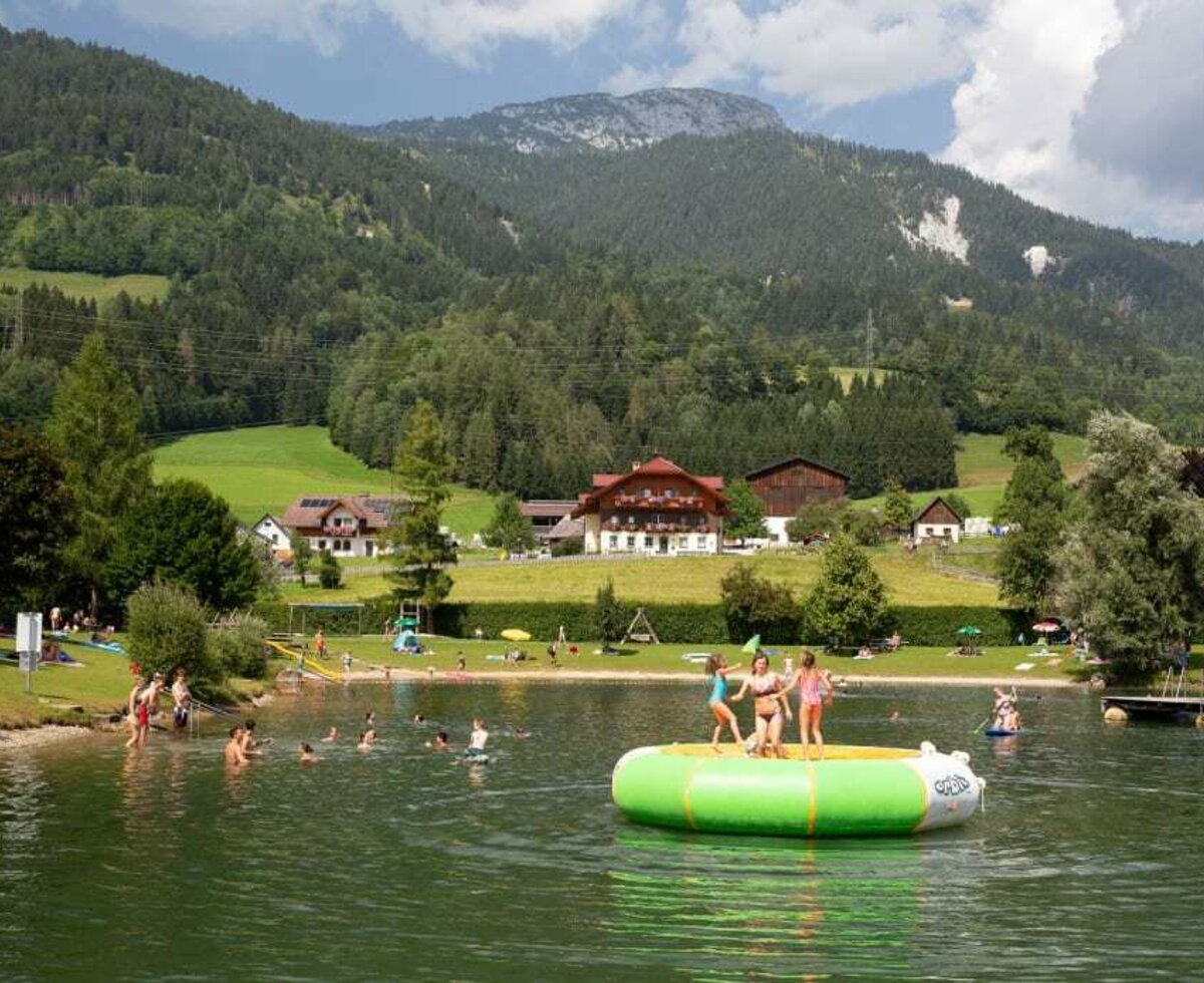 The swimming lake in the immediate vicinity of our farm