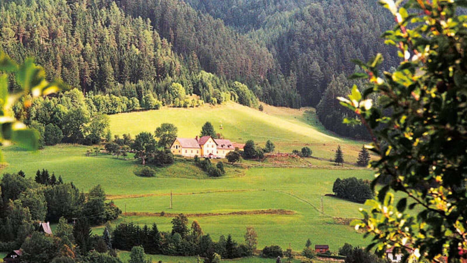 The Marx farmhouse in summertime