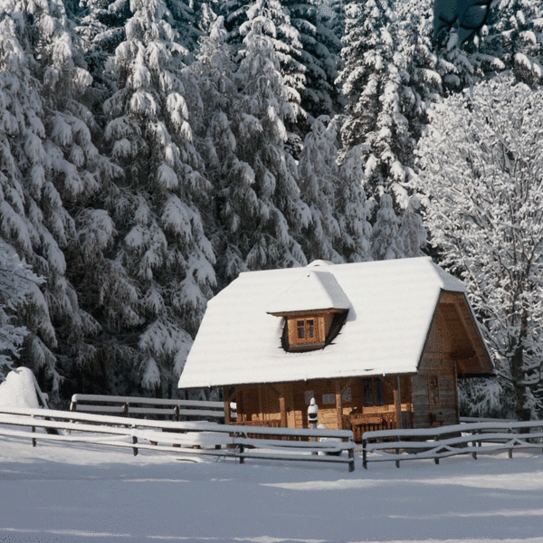 The Köhlerhütte in winter