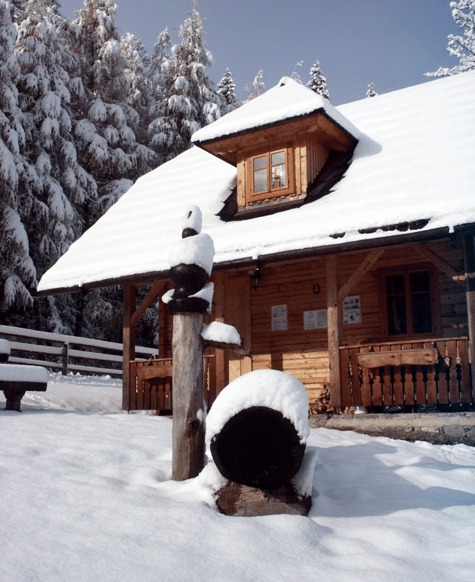 Köhlerhütte in winter