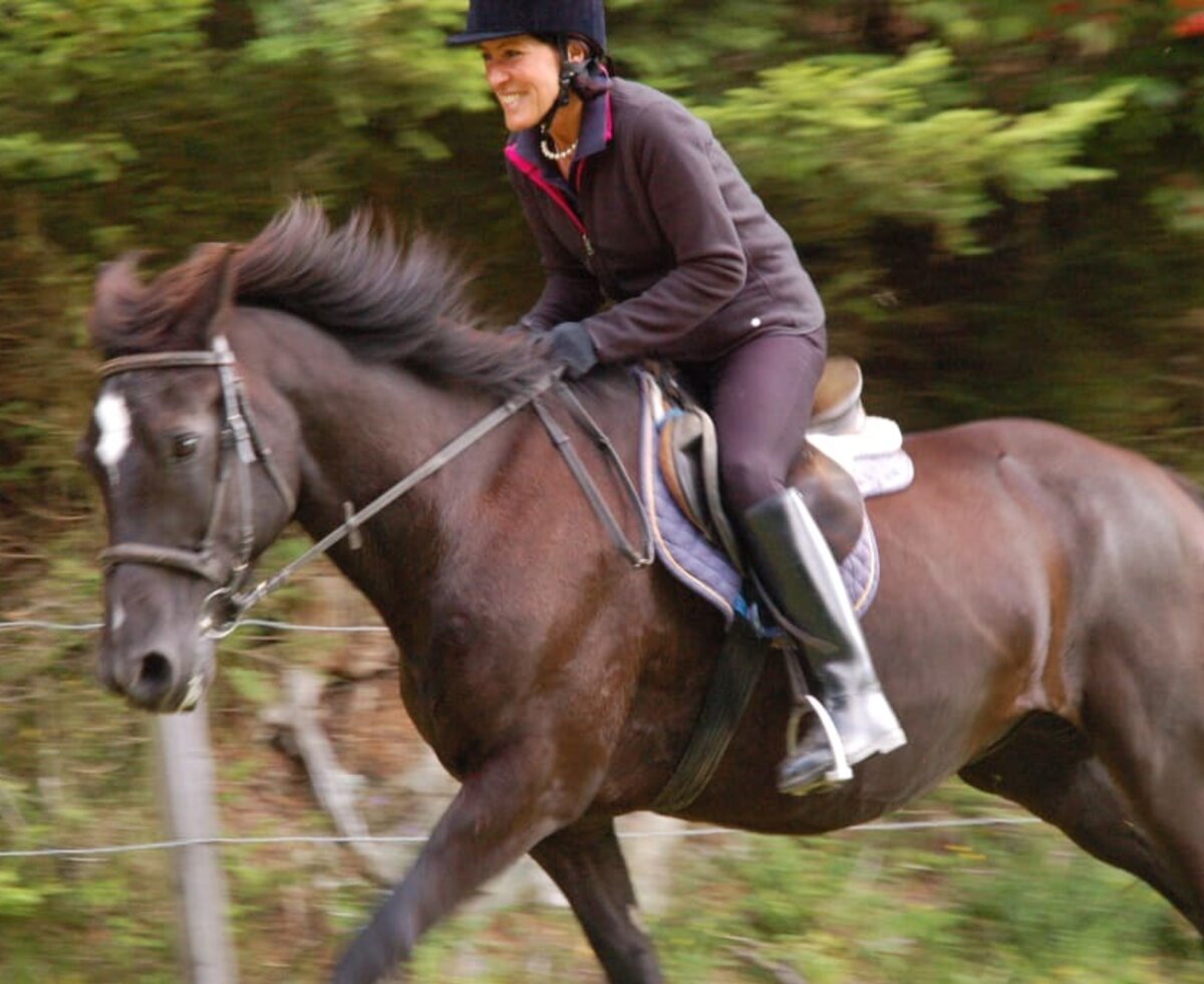 Trail ride at a gallop