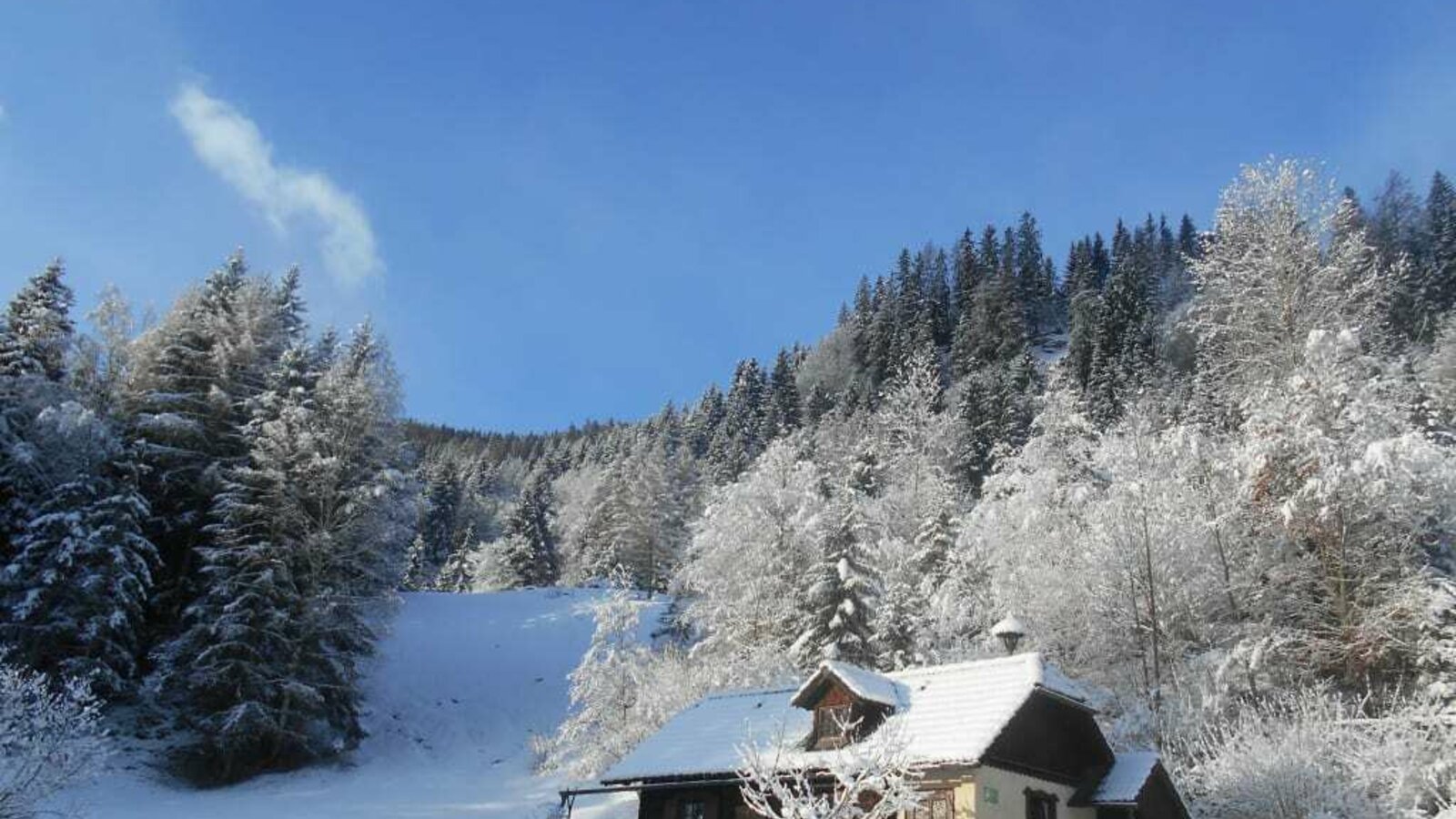 Umundumhütte on a beautiful wintersday