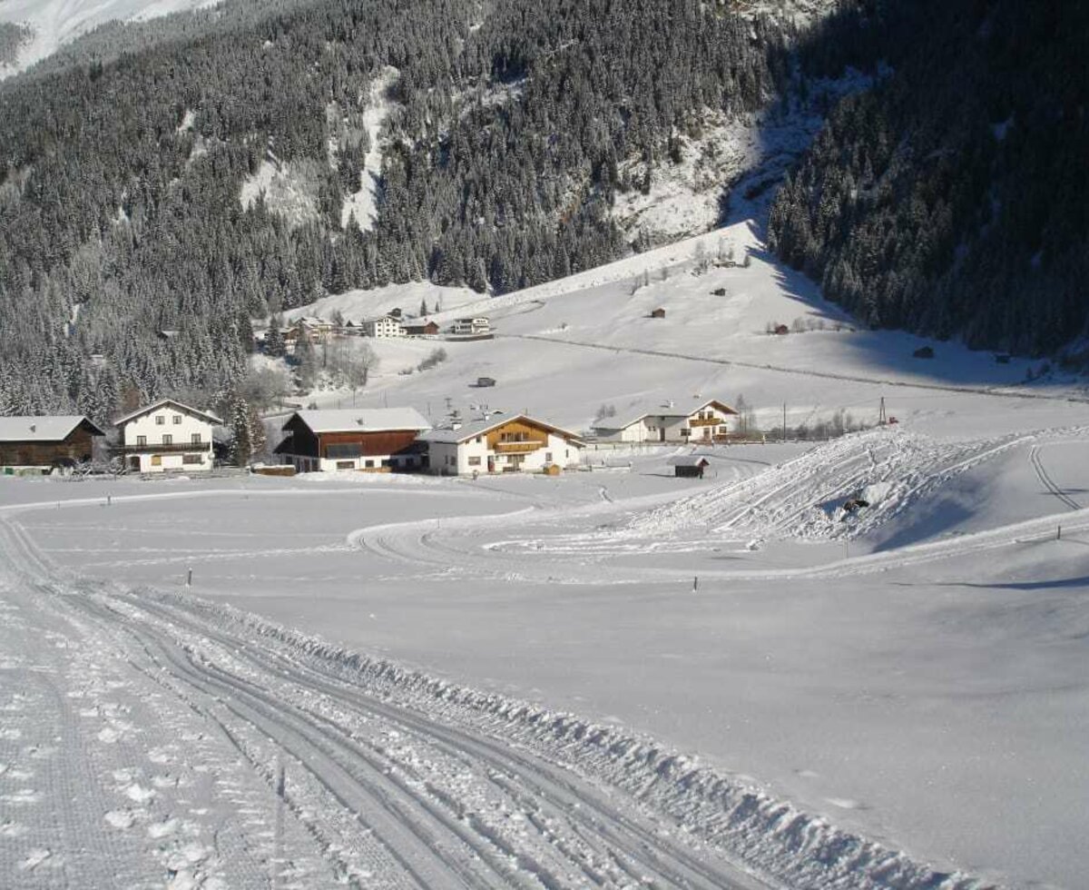 Our farm right at the cross-country ski trail