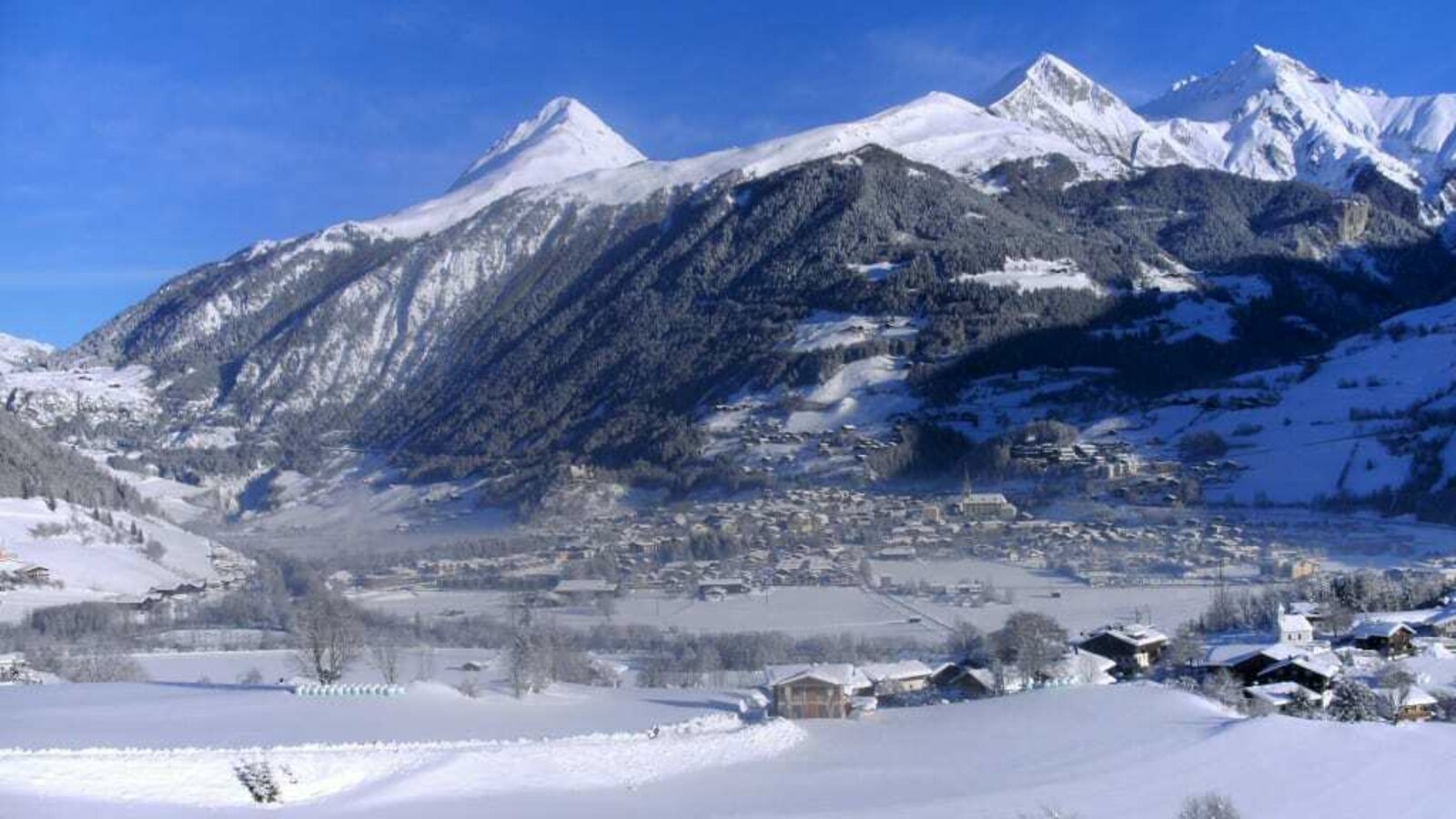 View from the house of the wonderful winter landscape